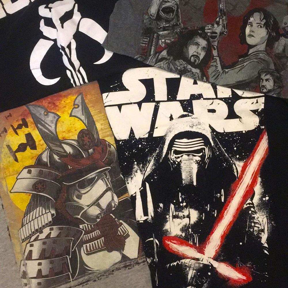 Bundle - 10 Assorted Star Wars Tees and Muscle Shirts